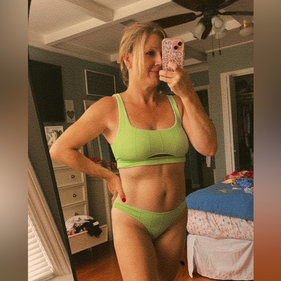 Crinkle Cut Bathing Suit - Picture 1 of 8